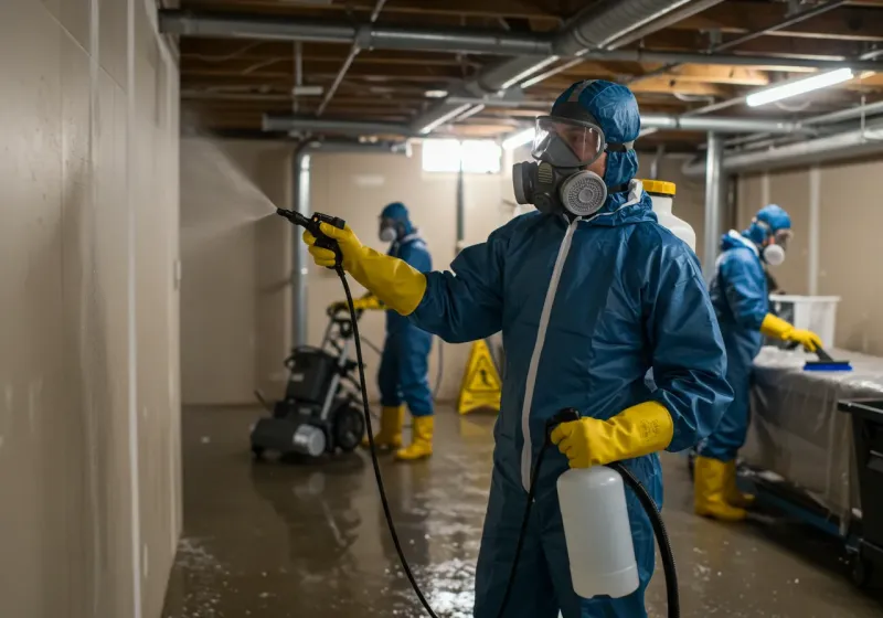 Basement Sanitization and Antimicrobial Treatment process in Woodland Park, NJ